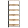 Estantería | Librería | Armario De Libros De Madera Ingeniería Roble Sonoma 78,5x33x188,5 Cm Cfw760709