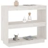 Estantería | Librería | Armario De Libros De Madera Maciza De Pino Blanco 80x35x71 Cm Cfw760720