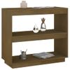 Estantería | Librería | Armario De Libros De Madera Maciza De Pino Marrón Miel 80x35x71 Cm Cfw760726