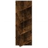 Estantería | Librería | Armario De Libros De Pared 4 Niveles Roble Ahumado 33x16x90 Cm Cfw760745