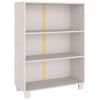 Estantería | Librería | Armario De Libros Hamar Madera Maciza De Pino Blanca 85x35x112 Cm Cfw760869