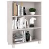 Estantería | Librería | Armario De Libros Hamar Madera Maciza De Pino Blanca 85x35x112 Cm Cfw760869