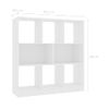 Estantería | Librería | Armario De Libros Madera Contrachapada Blanco 97,5x29,5x100cm Cfw760941