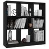 Estantería | Librería | Armario De Libros Madera Contrachapada Negro 97,5x29,5x100cm Cfw760945