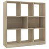 Estantería | Librería | Armario De Libros Madera Contrachapada Color Roble 97,5x29,5x100 Cm Cfw760968