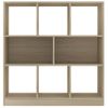 Estantería | Librería | Armario De Libros Madera Contrachapada Color Roble 97,5x29,5x100 Cm Cfw760968