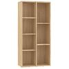 Estantería | Librería | Armario De Libros Madera Contrachapada Color Roble Sonoma 50x25x106cm Cfw760981