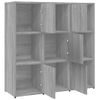 Estantería | Librería | Armario De Libros Madera Contrachapada Gris Sonoma 90x30x90cm Cfw761015