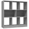 Estantería | Librería | Armario De Libros Madera Contrachapada Gris Sonoma 97,5x29,5x100 Cm Cfw761016