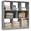 Estantería | Librería | Armario De Libros Madera Contrachapada Gris Sonoma 97,5x29,5x100 Cm Cfw761016