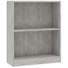 Estantería | Librería | Armario De Libros Madera De Ingeniería Gris Hormigón 60x24x76 Cm Cfw761081