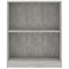 Estantería | Librería | Armario De Libros Madera De Ingeniería Gris Hormigón 60x24x76 Cm Cfw761081