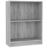 Estantería | Librería | Armario De Libros Madera De Ingeniería Gris Sonoma 60x24x76 Cm Cfw761097