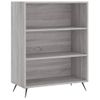 Estantería | Librería | Armario De Libros Madera De Ingeniería Gris Sonoma 69,5x32,5x90 Cm Cfw761101