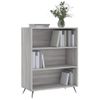 Estantería | Librería | Armario De Libros Madera De Ingeniería Gris Sonoma 69,5x32,5x90 Cm Cfw761101