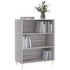 Estantería | Librería | Armario De Libros Madera De Ingeniería Gris Sonoma 69,5x32,5x90 Cm Cfw761104