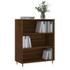 Estantería | Librería | Armario De Libros Madera De Ingeniería Roble Marrón 69,5x32,5x90 Cm Cfw761159