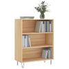 Estantería | Librería | Armario De Libros Madera De Ingeniería Roble Sonoma 69,5x32,5x90 Cm Cfw761170