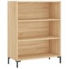 Estantería | Librería | Armario De Libros Madera De Ingeniería Roble Sonoma 69,5x32,5x90 Cm Cfw761171