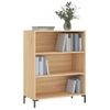 Estantería | Librería | Armario De Libros Madera De Ingeniería Roble Sonoma 69,5x32,5x90 Cm Cfw761171