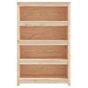 Estantería | Librería | Armario De Libros Madera Maciza De Pino 80x35x126 Cm Cfw761215