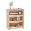 Estantería | Librería | Armario De Libros Madera Maciza De Pino 80x35x68 Cm Cfw761216