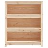 Estantería | Librería | Armario De Libros Madera Maciza De Pino 80x35x68 Cm Cfw761216