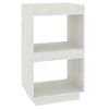 Estantería | Librería | Armario De Libros Madera Maciza De Pino Blanca 40x35x71 Cm Cfw761218