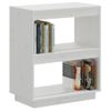 Estantería | Librería | Armario De Libros Madera Maciza De Pino Blanca 60x35x71 Cm Cfw761223