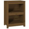 Estantería | Librería | Armario De Libros Madera Maciza De Pino Marrón Miel 50x35x68 Cm Cfw761247