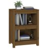 Estantería | Librería | Armario De Libros Madera Maciza De Pino Marrón Miel 50x35x68 Cm Cfw761247