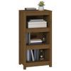 Estantería | Librería | Armario De Libros Madera Maciza De Pino Marrón Miel 50x35x97 Cm Cfw761248