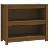 Estantería | Librería | Armario De Libros Madera Maciza De Pino Marrón Miel 80x35x68 Cm Cfw761253