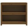 Estantería | Librería | Armario De Libros Madera Maciza De Pino Marrón Miel 80x35x68 Cm Cfw761253