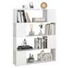 Estantería | Librería | Armario De Libros/divisor De Espacios Blanco 100x24x124 Cm Cfw761369