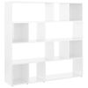 Estantería | Librería | Armario De Libros/divisor De Espacios Blanco Brillo 105x24x102 Cm Cfw761399