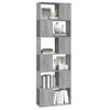 Estantería | Librería | Armario De Libros/divisor De Espacios Gris Sonoma 60x24x186 Cm Cfw761461