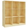 Estantería | Librería | Armario De Libros/divisor De Espacios Madera De Pino 104x33,5x110 Cm Cfw761469