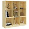 Estantería | Librería | Armario De Libros/divisor De Espacios Madera De Pino 104x33,5x110 Cm Cfw761469