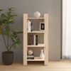 Estantería | Librería | Armario De Libros/divisor De Espacios Madera Maciza 60x35x125 Cm Cfw761496