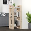 Estantería | Librería | Armario De Libros/divisor De Espacios Madera Maciza Pino 41x35x91 Cm Cfw761512