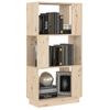 Estantería | Librería | Armario De Libros/divisor De Espacios Madera Maciza Pino 51x25x101 Cm Cfw761513