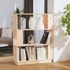 Estantería | Librería | Armario De Libros/divisor De Espacios Madera Maciza Pino 80x25x101 Cm Cfw761520