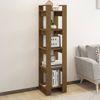 Estantería | Librería | Armario De Libros/divisor De Espacios Madera Marrón Miel 41x35x160 Cm Cfw761528