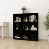 Estantería | Librería | Armario De Libros/divisor De Espacios Madera Pino Negro 104x33,5x110cm Cfw761596