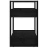 Estantería | Librería | Armario De Libros/divisor De Espacios Madera Pino Negro 60x35x57 Cm Cfw761614