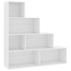 Estantería | Librería | Armario De Libros/divisor Madera Contrachapada Blanco 155x24x160 Cm Cfw761720