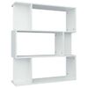 Estantería | Librería | Armario De Libros/divisor Madera Contrachapada Blanco 80x24x96 Cm Cfw761725