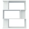 Estantería | Librería | Armario De Libros/divisor Madera Contrachapada Blanco 80x24x96 Cm Cfw761725