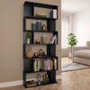 Estantería | Librería | Armario De Libros/divisor Madera Contrachapada Negro 80x24x192 Cm Cfw761732